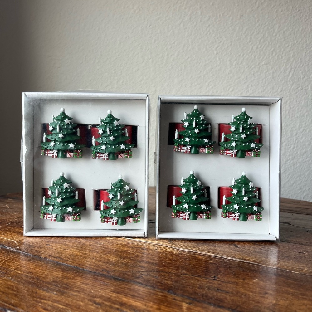 Christmas Tree by Waechtersbach Vintage Napkin Rings set of 8